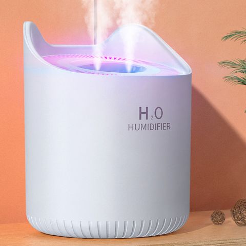 HUMIDIFIER 新款超大霧量4.5L雙噴智能霧化水氧機 空氣加濕器 薰香機 (冰川白)