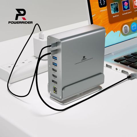 PowerRider HB-P29 桌上型 15合1 HUB集線器
