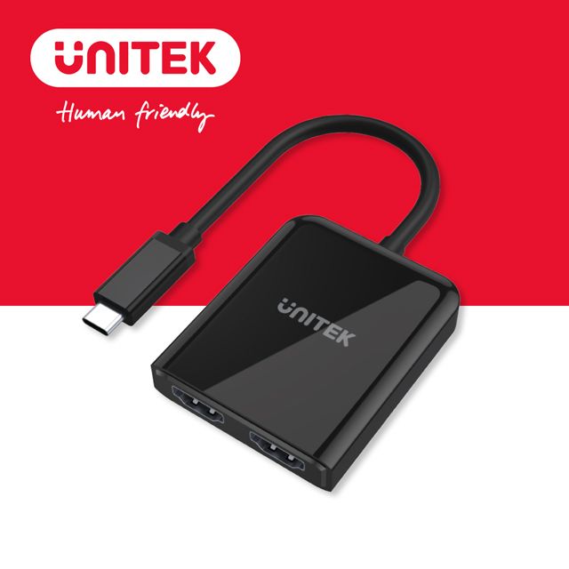 UNITEK 優越者   USB-C to雙HDMI 2.0版轉換器(Y-V1408A)