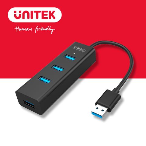 UNITEK USB3.0 4PORT 高速HUB集線器(Y-3089BK-30)