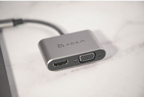 Adam Elements Adaptador hub VH1 USB-C a HDMI/VGA - iShop