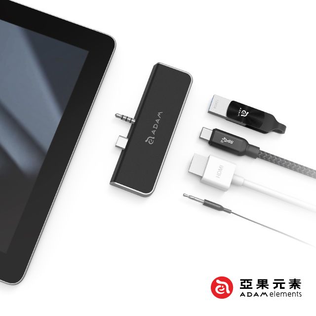 Adam 亞果元素 Hub S4 USB-C 3.1 4 port  Microsoft Surface Go 集線器