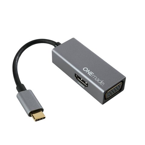 ONEmade Type-C to HDMI/VGA轉接器 HDMI轉VGA 手機/平板/電腦轉電視 螢幕