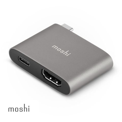 Moshi 摩仕 USB-C to HDMI 雙端口轉接器 (支援 4K HDR / PD 60W)