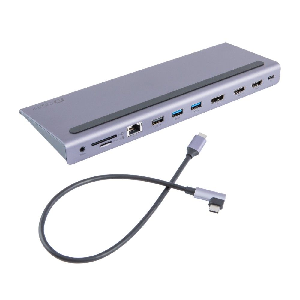Raymii 瑞米 RAYDOCK RMD-D111三屏顯示Docking Station HUB USB-C 11合一集線器HDMI DP 4K60Hz 100W快充 RJ45讀卡機
