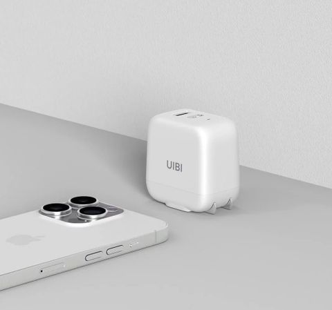 UIBI 柚比 67W氮化鎵迷你雙口快充充電器 USB-C+USB-A  溫莎白