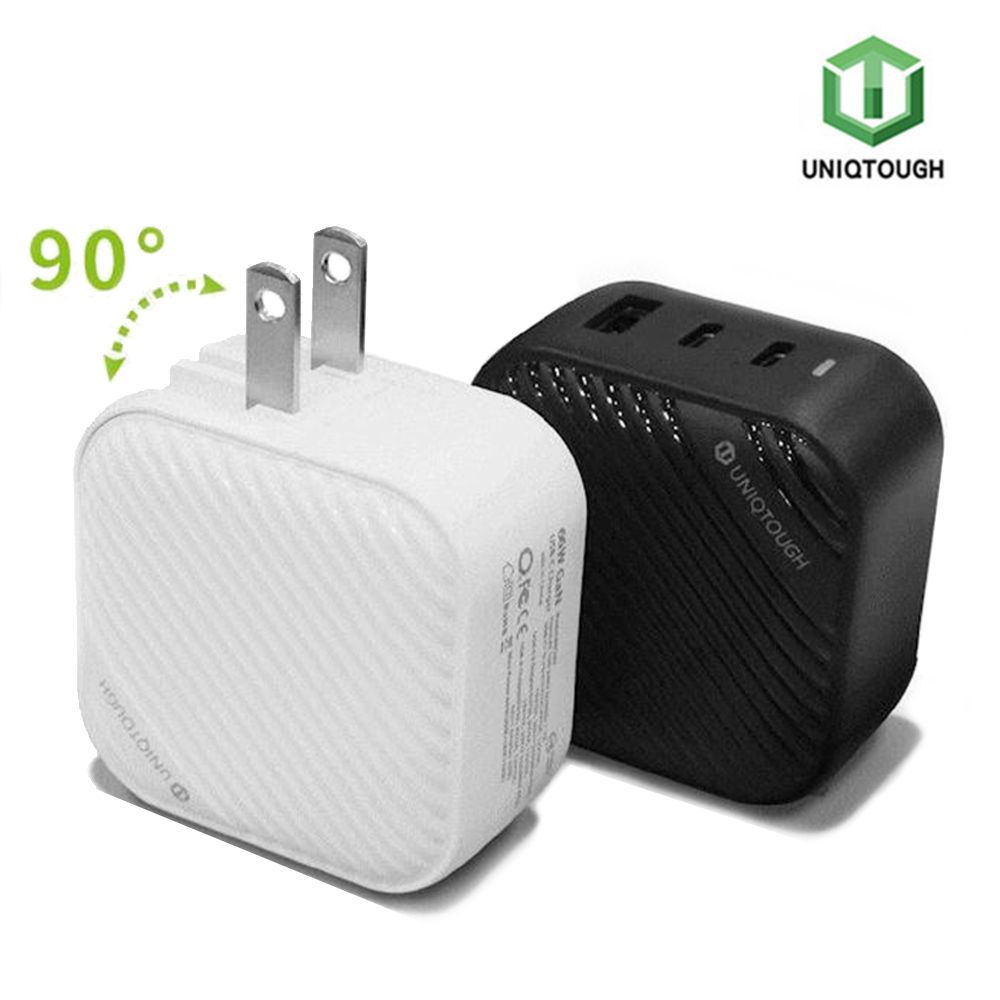 UNIQTOUGH  65W GaN 氮化鎵 三孔快速充電器