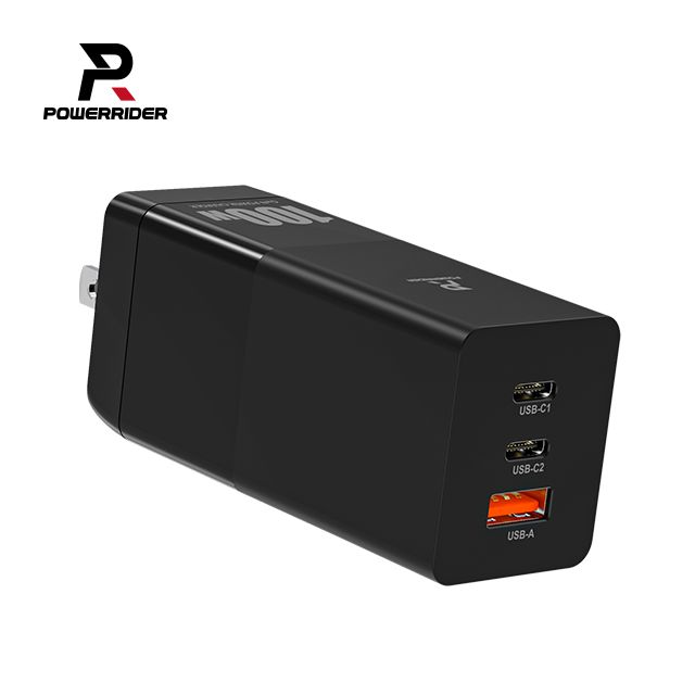 PowerRider  PD100CA 100W氮化鎵三孔折疊快速充電器