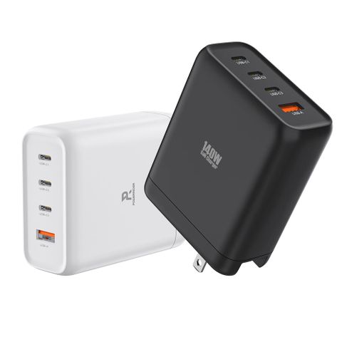 PowerRider PD140W 140W 氮化鎵4孔折疊快速充電器