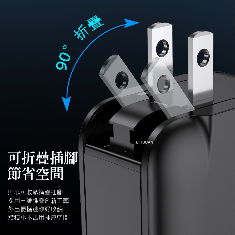 TOTU 【 拓途】65W 雙孔 PD/Type-C/iPhone/GaN氮化鎵充電器充電頭快充頭閃充頭 USB 勁酷 拓途