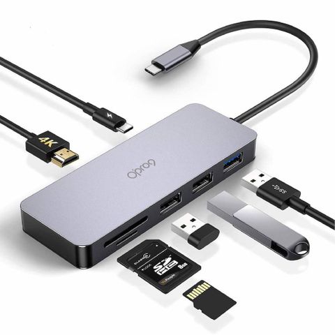 Opro9 USB-C 7合1 4K2K高解析多功能HUB