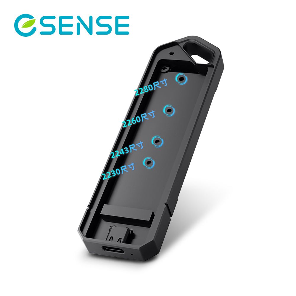 Esense 逸盛 即插即用無需安裝驅動程式E-sense M.2 NVMe / STSA SSD 雙協議 外接盒