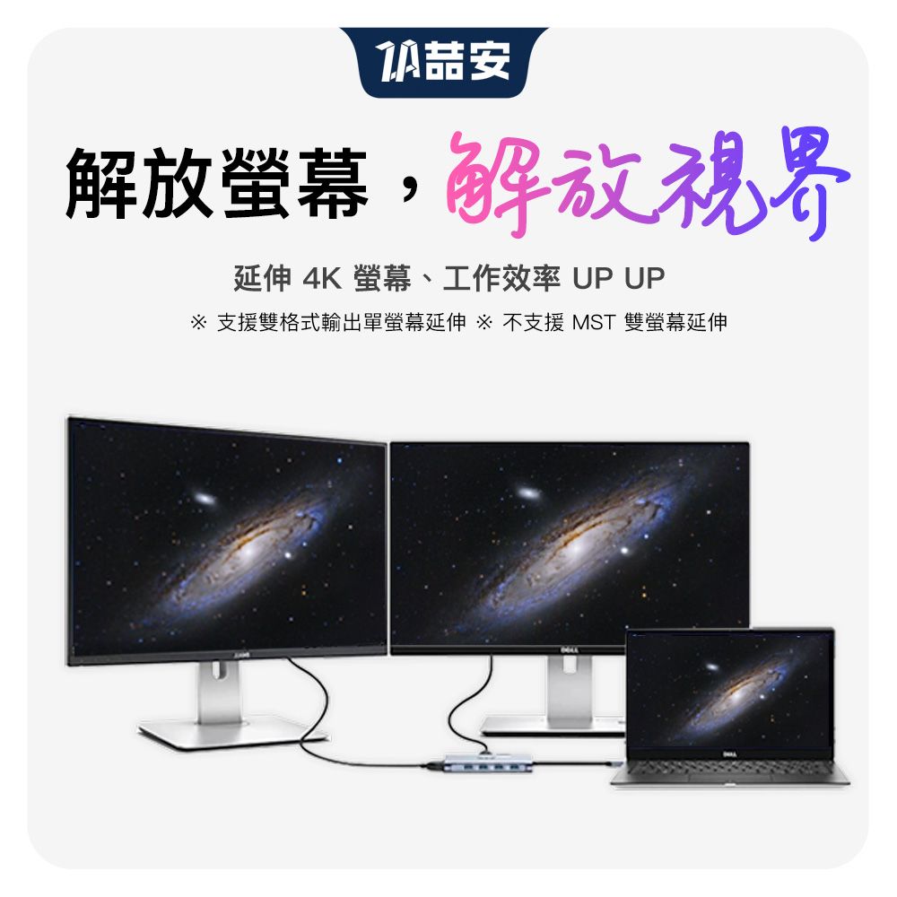 ZA 喆安 11合1 Type-C HUB轉接集線器 支援Type-C to HDMI/VGA投影/PD充電/USB 3.2/SDTF記憶讀卡/RJ45網路/耳機