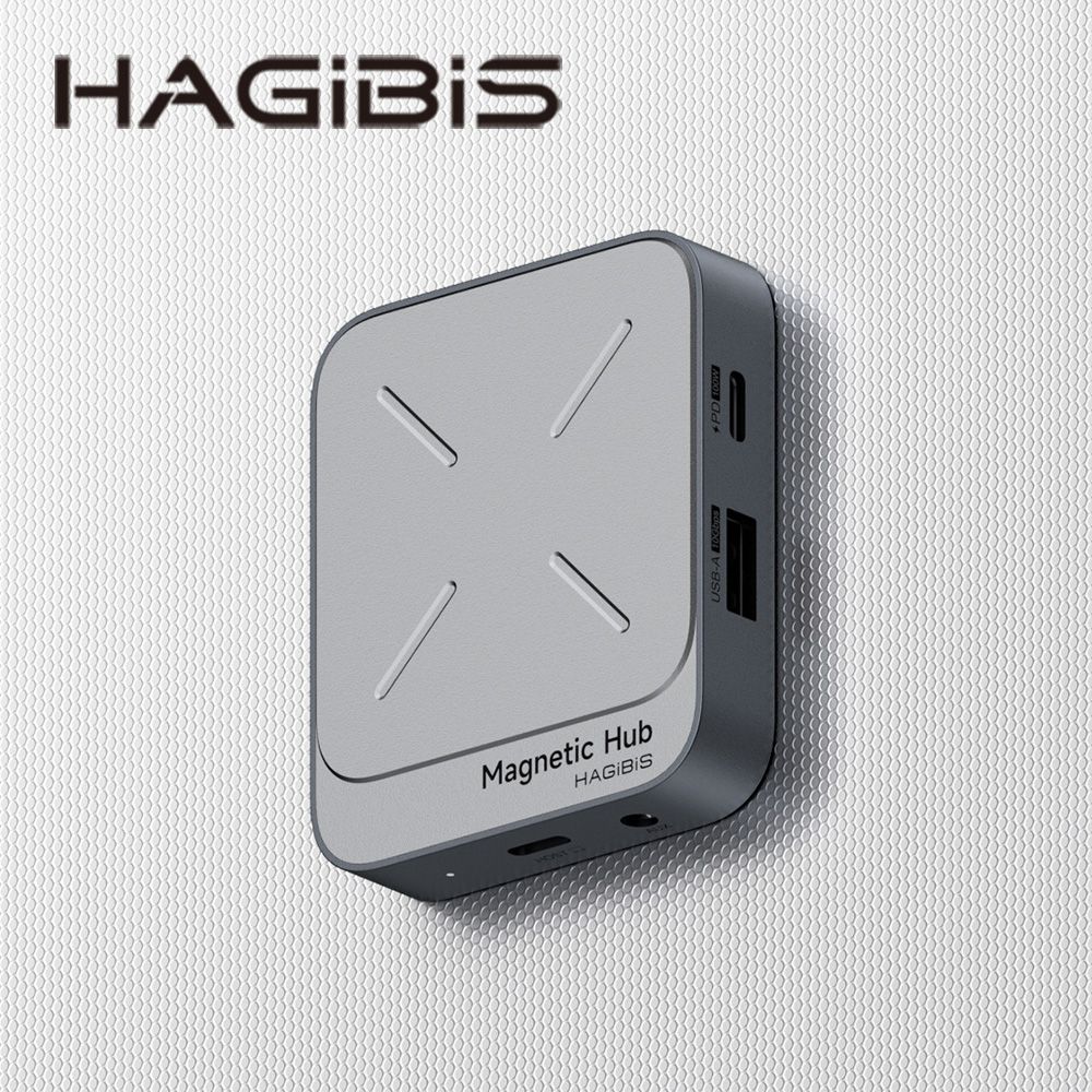 HAGiBiS 海備思 鋁合金雙面磁吸Type-C擴充器(TC100）