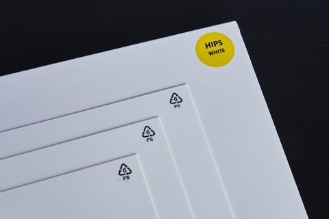 MY YARD原廠HIPS泛用型塑膠板(白色/A4尺寸)