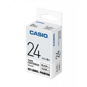 CASIO 卡西歐 標籤機專用色帶-24mm【共有6色】綠底黑字XR-24GN1(KL-G2TC標籤機款適用)