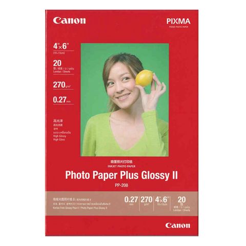 Canon 佳能 【超值3入】 PP-208 4x6亮面相片紙(20張/包)