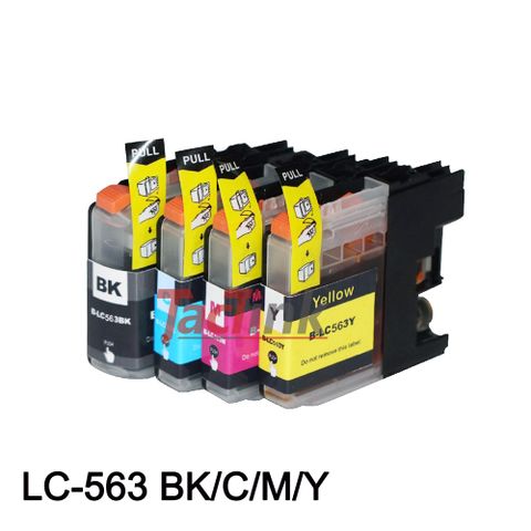 【TacTink】Brother LC563 (黑/藍/紅/黃)4入組裝包 相容墨水匣 適用MFC-J2310/J2510/J3520/J3720