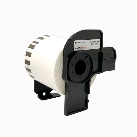 【台灣榮工】Brother 相容連續型標籤帶  DK-22246(103mmx30.48m 白底黑字)