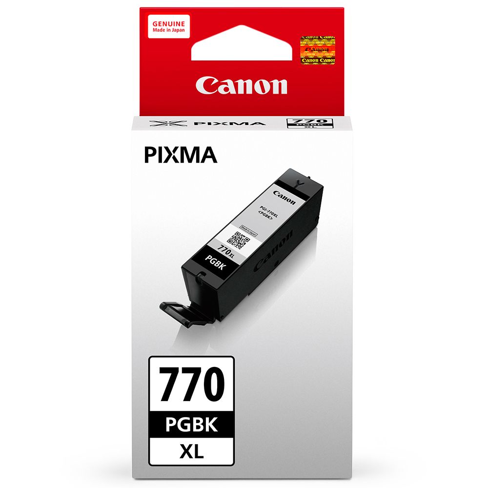 Canon 佳能  PGI-770XL-BK 原廠黑色高容量墨水匣適用型號TS5070TS8070MG5770MG7770