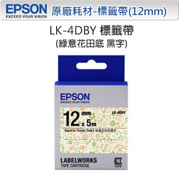 EPSON 愛普生  LK-4DBY C53S654463Pattern系列標籤帶