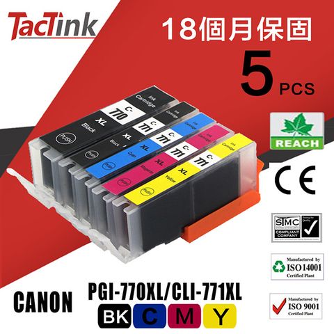 TacTink Canon PGI-770XL 黑色BK 相容墨水匣 適用PIXMA MG5770/MG6870/MG7770