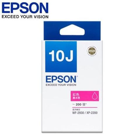 【EPSON】原廠墨水匣 紅 C13T10J350 (XP-2200 &amp; WF-2930 適用)