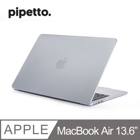 Pipetto MacBook Air 13.6吋 (M4/M3/M2) Hardshell Dots 霧透點狀保護殼