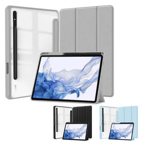 □質感升級!!壓克力保護殼□三星 SAMSUNG Galaxy Tab S10 FE X520 X526 10.9吋 平板電腦保護套 皮套