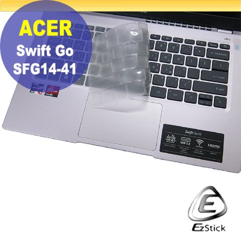 EZstick ACER Swift Go SFG14-41 系列適用 奈米銀抗菌TPU鍵盤膜