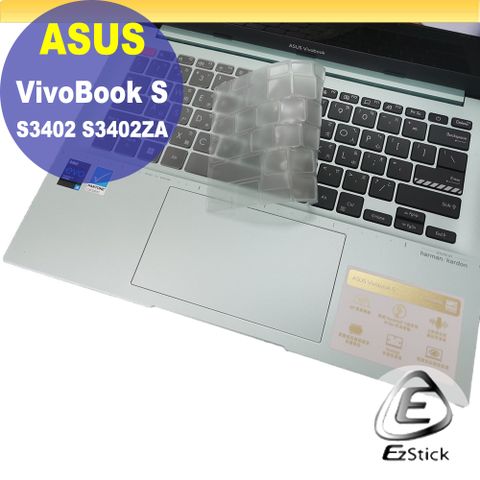 ASUS 華碩 VivoBook S14 S3402 S3402ZA 系列適用 奈米銀抗菌TPU鍵盤膜