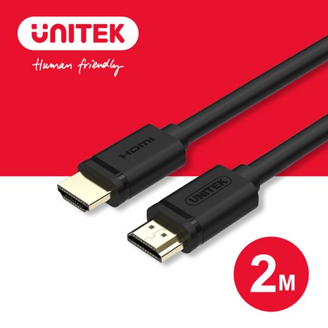 UNITEK 2.0版HDMI高畫質數位傳輸線 2M(Y-C138M)