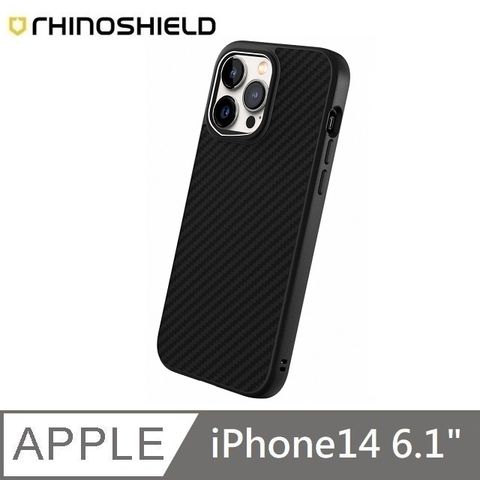 RHINOSHIELD 犀牛盾 SolidSuit 碳纖維 防摔背蓋手機殼 適用 iPhone 14 - 6.1吋