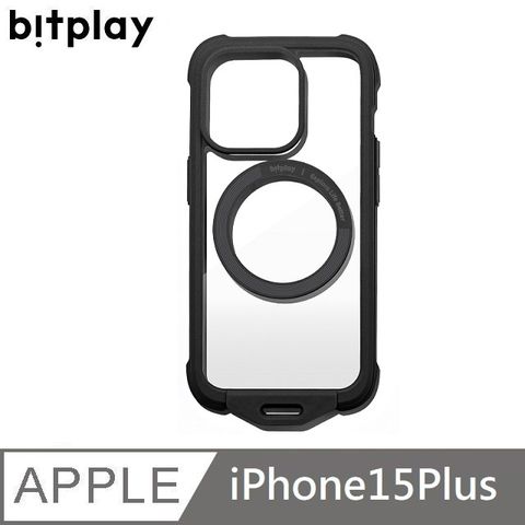 輕薄、抗刮、耐磨、MagSafe磁吸bitplay Wander Case 隨行手機殼 MagSafe磁吸適用 iPhone 15 Plus (6.7") - 暗夜黑