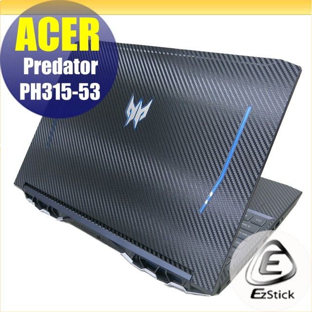 EZstick ACER Predator PH315-53 Carbon立體紋機身保護膜 (DIY包膜)