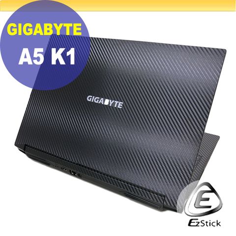 EZstick 技嘉 GIGABYTE A5 K1 黑色卡夢膜機身貼 (DIY包膜)