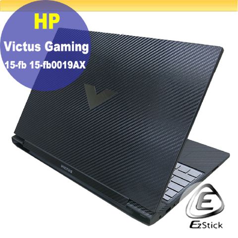 HP 惠普 Victus Gaming 15-fb 15-fb0019AX 黑色卡夢紋機身保護膜 (DIY包膜)