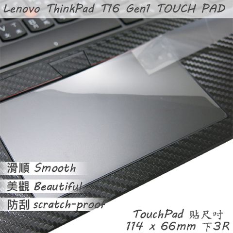 Lenovo ThinkPad T16 Gen1/P16S Gen1 系列適用 TOUCH PAD 觸控板 保護貼