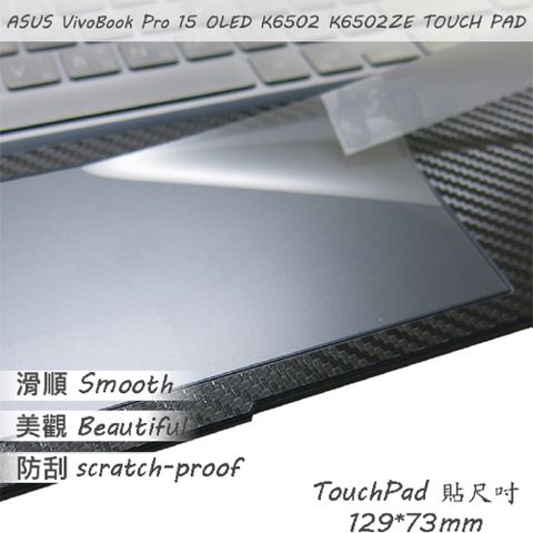 ASUS K6502 K6502ZE 系列適用 TOUCH PAD 觸控板 保護貼