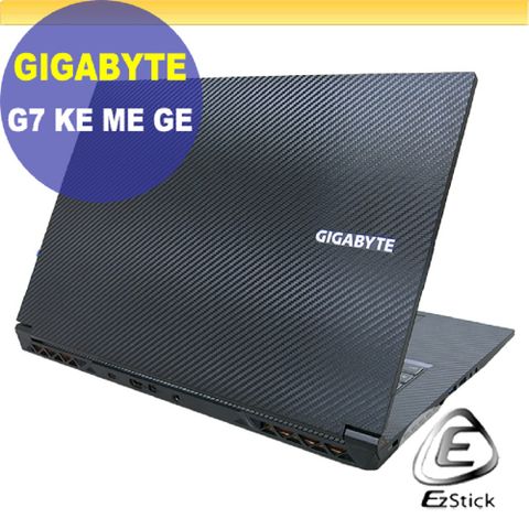 EZstick Gigabyte G7 KE ME GE 黑色卡夢膜機身貼 (DIY包膜)