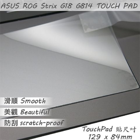 ASUS G814 G814JV 系列適用 TOUCH PAD 觸控板 保護貼