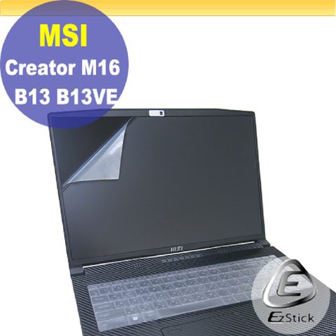 MSI Creator M16 B13VE 適用 靜電式筆電LCD液晶螢幕貼 16吋寬 螢幕貼