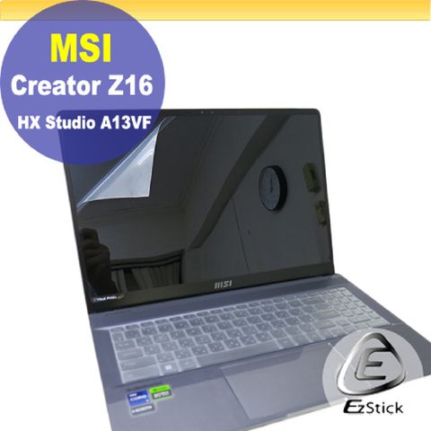 EZstick MSI Creator Z16 HX Studio A13VF 適用 靜電式筆電LCD液晶螢幕貼 16吋寬 螢幕貼