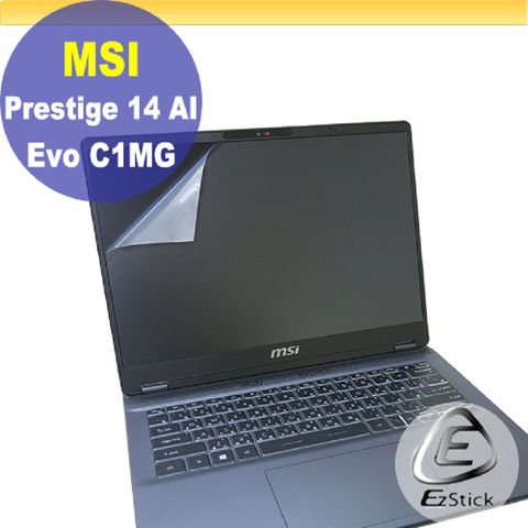 EZstick MSI Prestige 14 AI Evo C1MG 適用 靜電式筆電LCD液晶螢幕貼 14.4吋寬 螢幕貼