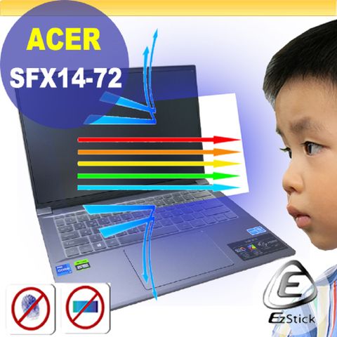 EZstick ACER Swift X SFX14-72G 防藍光螢幕貼 抗藍光 (14.5吋寬)