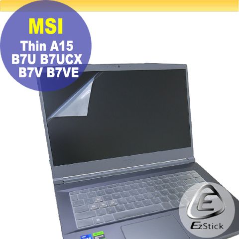 EZstick MSI Thin A15 B7UC B7VE 適用 靜電式筆電LCD液晶螢幕貼 15.6吋寬 螢幕貼