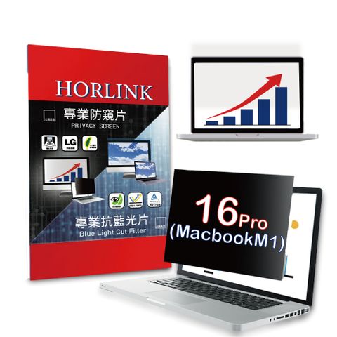 【HORLINK】MacBook Pro 16 M1 - 磁吸式螢幕防窺片 (超薄雙面)