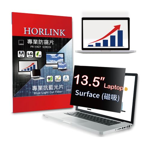 【HORLINK】Surface Laptop 13.5吋 - 磁吸式螢幕防窺片 (可重覆拆裝)