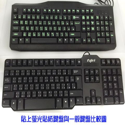 ღ【綠光艸堂】訂製鍵盤貼紙．採客製化‧Macbook‧圓形0.35cm‧黑底黃字‧純注音