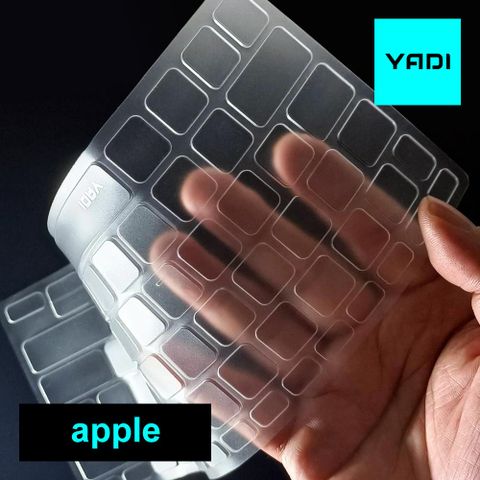 YADI 亞第 Apple Macbook Pro 13 2016 Touch bar (A1706、A1989)專用 超透光抗菌鍵盤保護膜